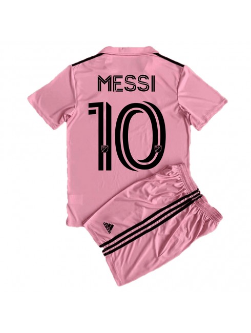 Inter Miami Lionel Messi #10 Replika Hemmakläder Barn 2023-24 Kortärmad (+ byxor)
